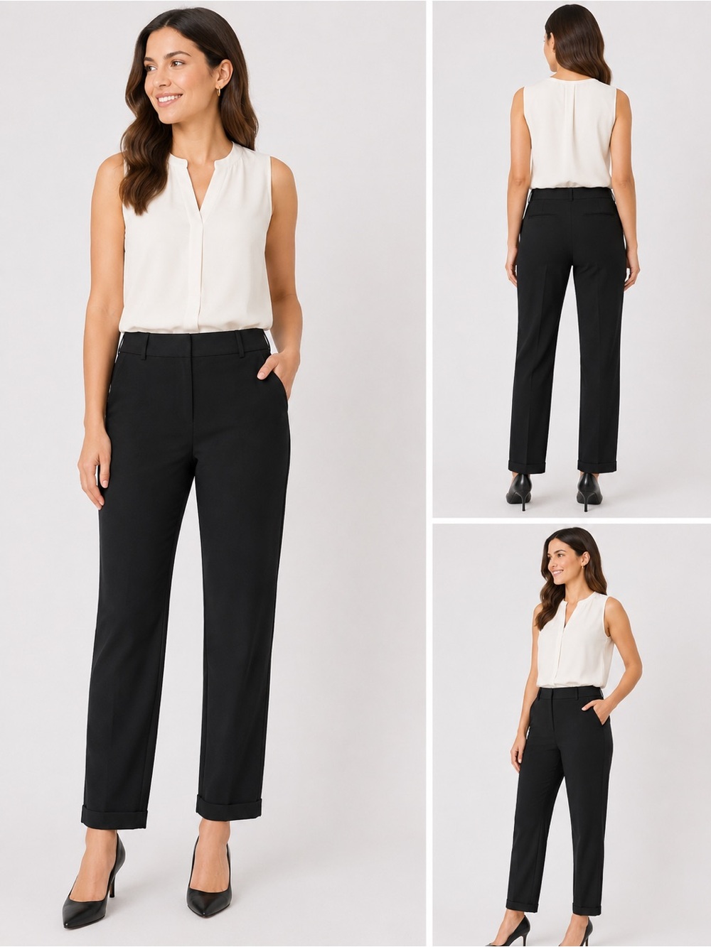 a new day Black Stretch Pants Size 2